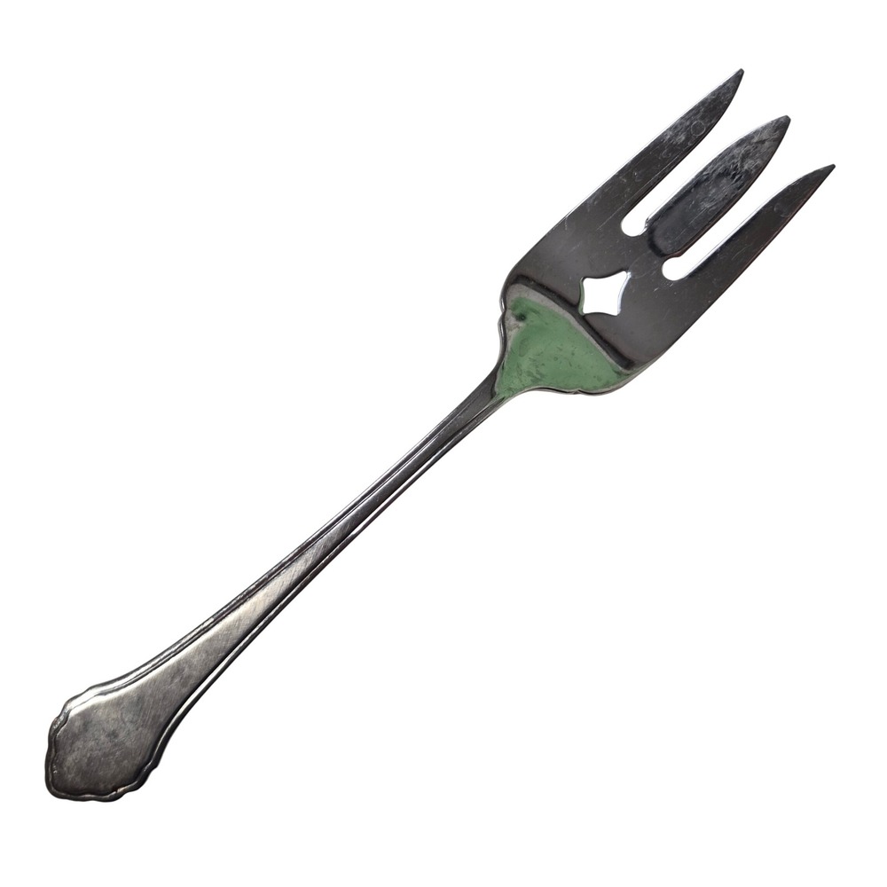 Oneida Cold Meat Fork Summer Mist Autumn Glow Stainless 8 3/8"